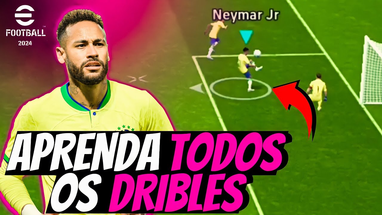 Como Fazer todos os DRIBLES do EFOOTBALL 2024 MOBILE | Aprenda DRIBLAR no EFOOTBALL 2024 mobile