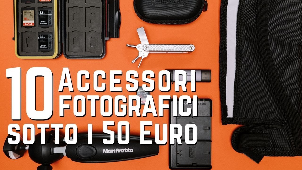 I miei 10 ACCESSORI FOTOGRAFICI preferiti sotto i 50 Euro!