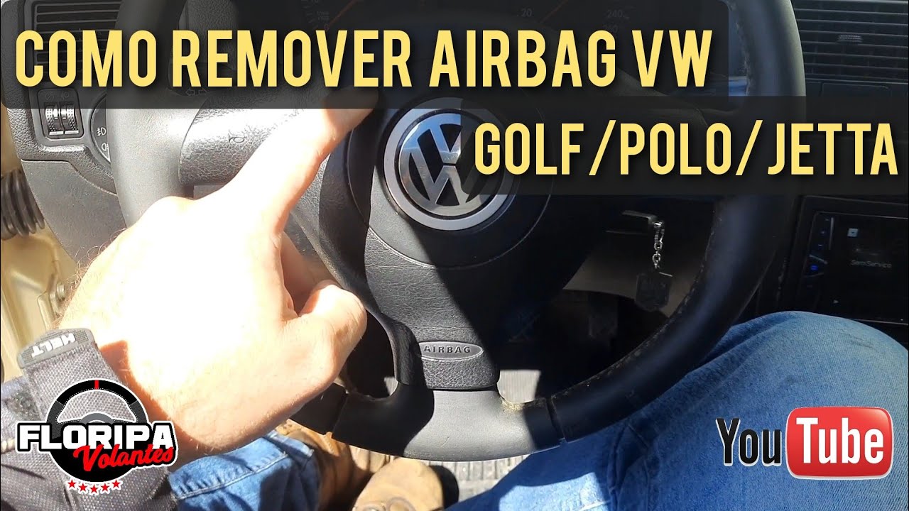 Como remover tirar sacar bolsa do airbag volante Golf/Polo/Jetta - Floripa Volantes ✅