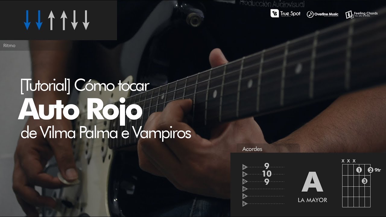Cómo tocar Auto Rojo de Vilma Palma en Guitarra | Overline Music [Tutorial]