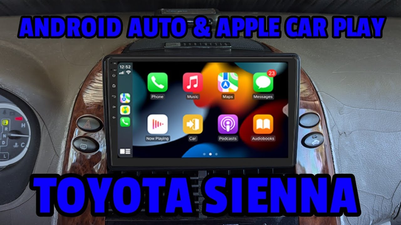 Установка 13-дюймовой Android-магнитолы в Toyota Sienna