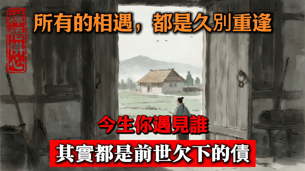 所有的相遇，都是久別重逢：今生你遇見誰，其實都是前世欠下的債  #佛學 #佛法 #佛教 #禅悟佛心 #因果報應 #傳統文化 #佛教文化 #修心修行