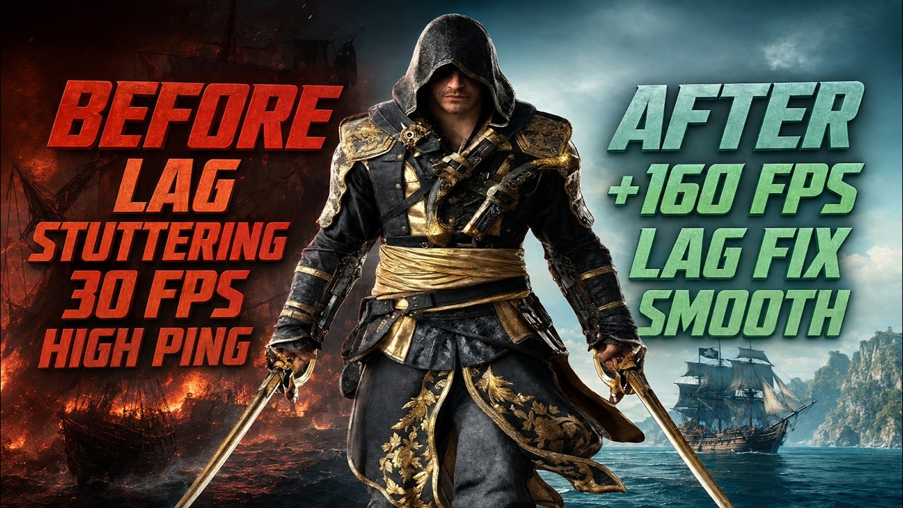 Assassin&rsquo;s Creed Black Flag Resynced - BEST PC Settings to FIX Lag, Stutter & BOOST FPS 📈