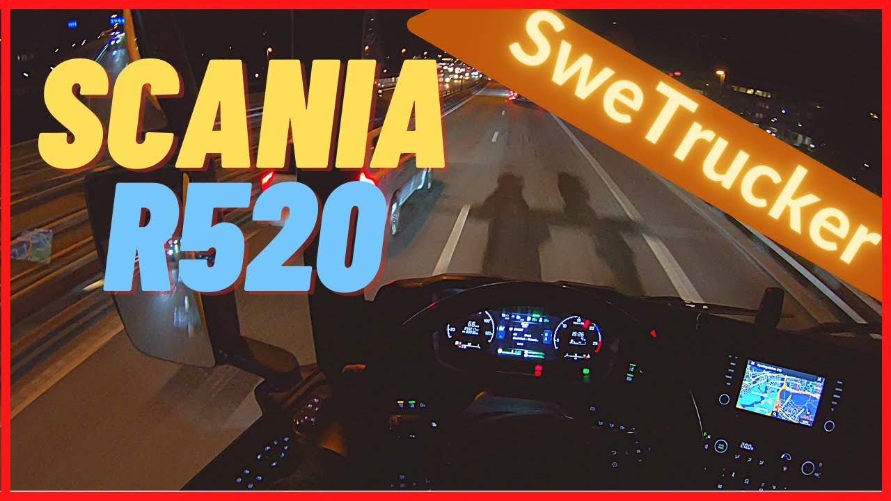 POV Driving Scania R520 - Sweden, Stockholm 4K