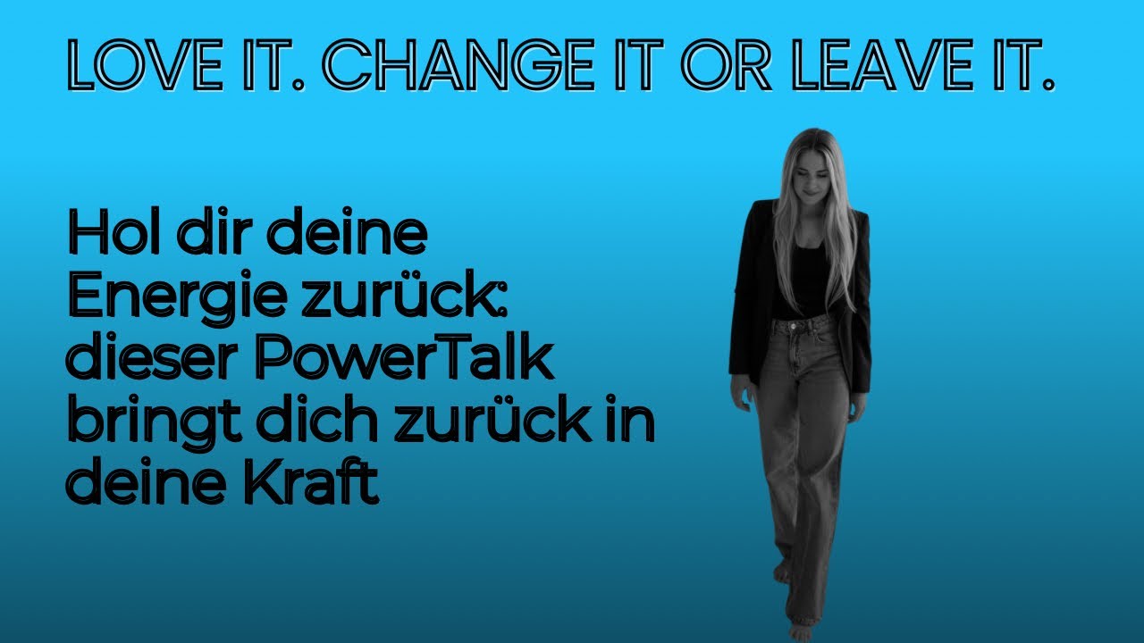 Hol dir deine Energie zurück:dieser PowerTalk bringt dich zurück in deine Kraft 