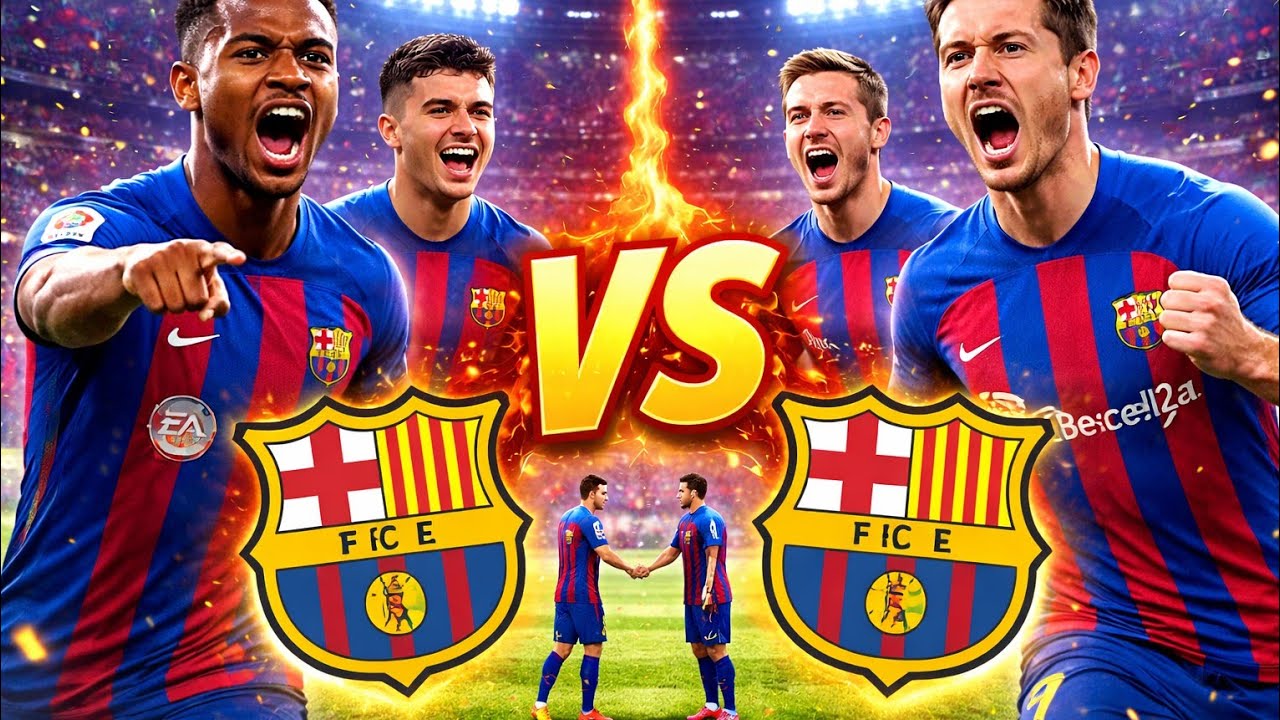 Barcelona vs Barcelona 2v2 😱🔥 | FC24 w/ @jADELONERBOY