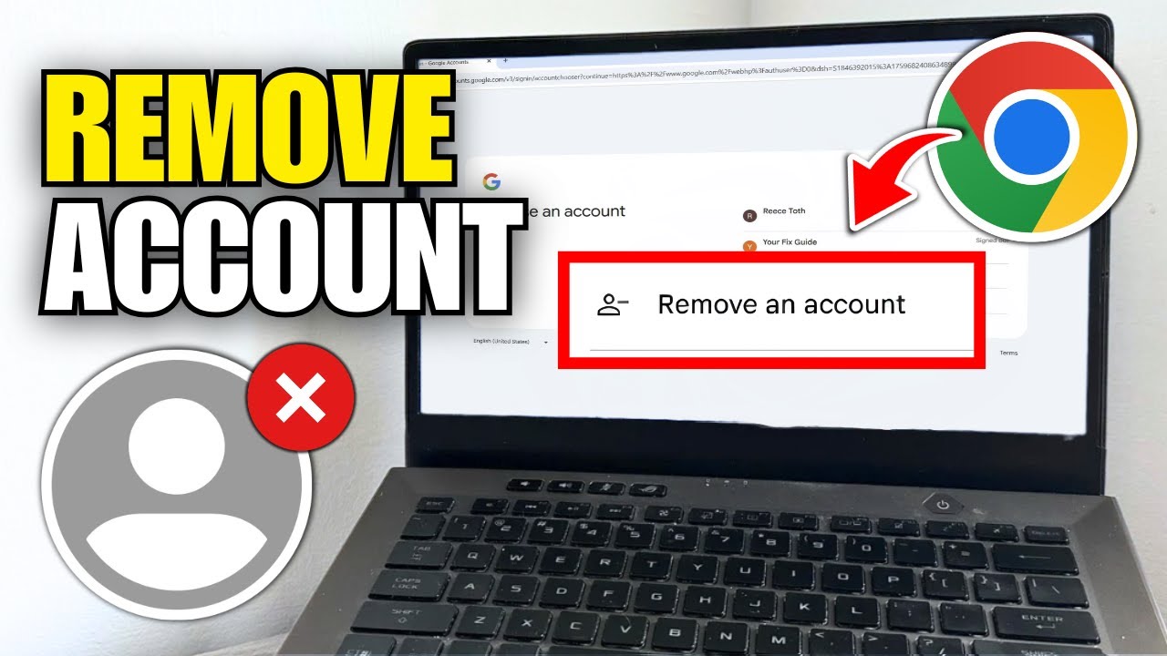 Как удалить аккаунт Google из Chrome (ноутбук и ПК)