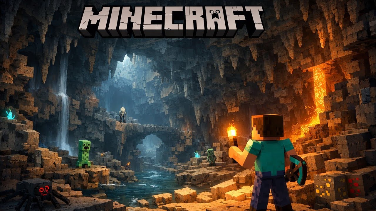 Minecraft Ps5 Deutsch *12* Große Höhle erkunden