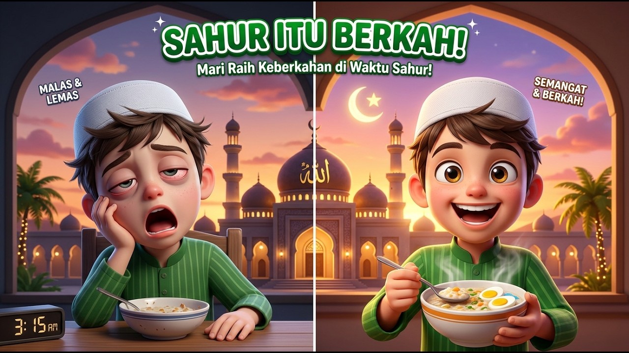 CERITA ANAK RAMADHAN : BANGUN SAHUR TANPA MENGELUH