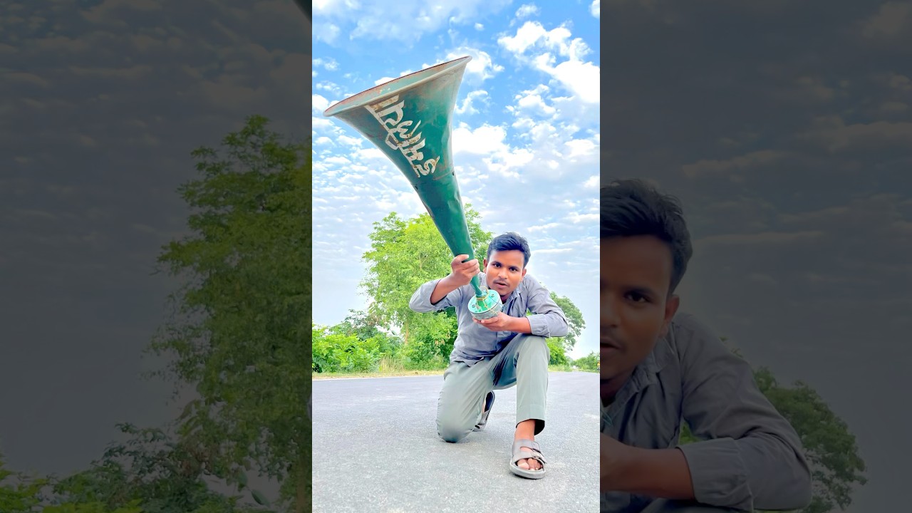 Megaphone and Ahuja big horn speaker ki unboxing & fiting