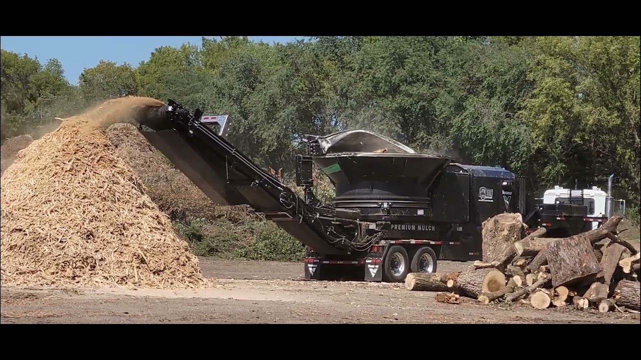 Vermeer TG5000 grinding logs for mulch