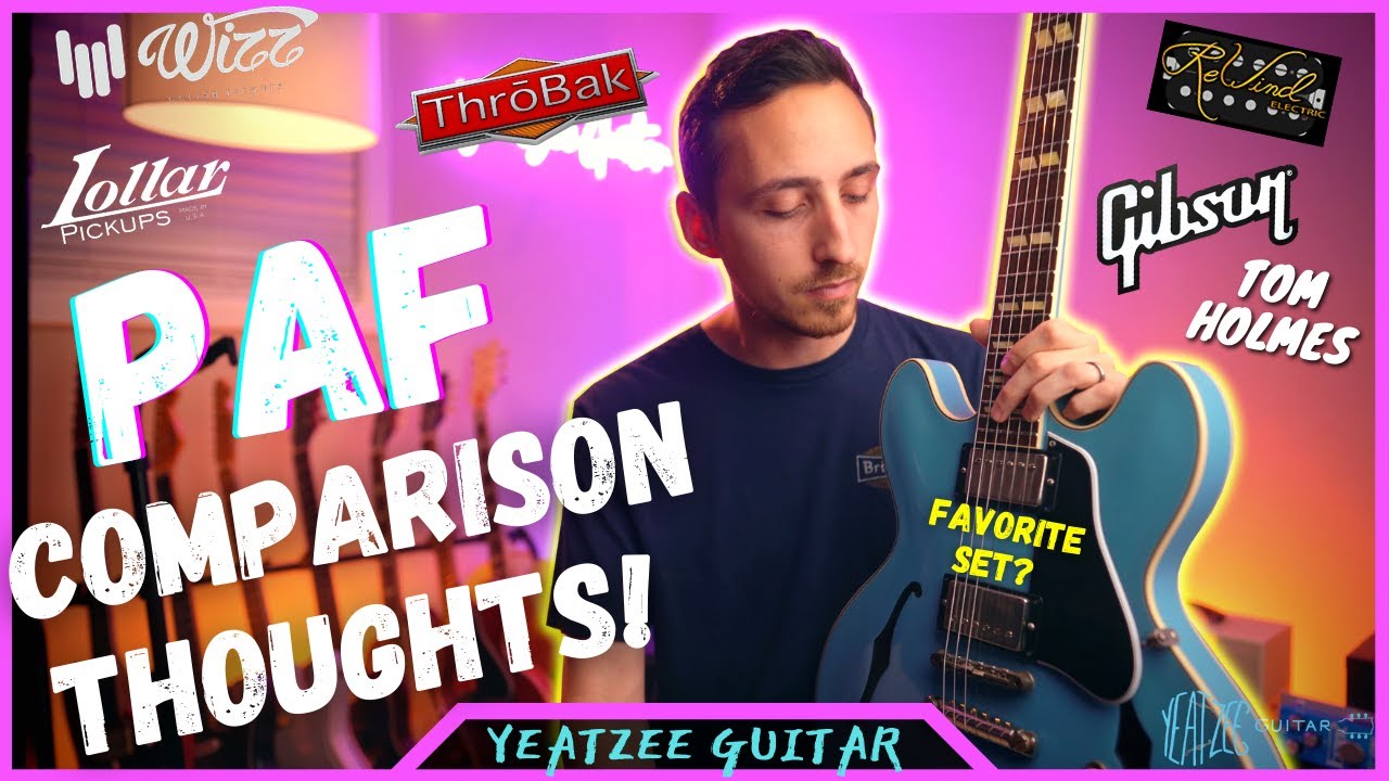 7 PAF Humbucker Comparison Followup - My Opinions 🤔  [Throbak | Wizz | Holmes | Lollar | ReWind]