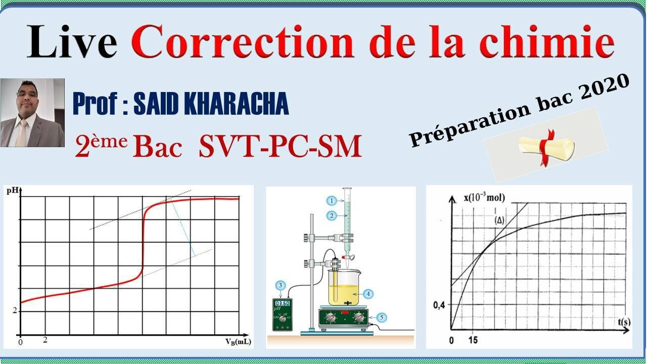 Live Correction de La Chimie de l'examen blanc