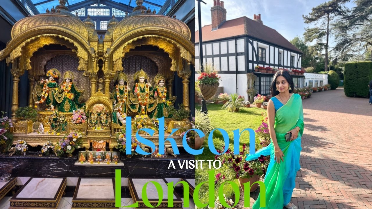 Exploring ISKCON Watford Bhaktivedanta Manor | Temple Tour, Farm Fresh Veggies, Cows & More!