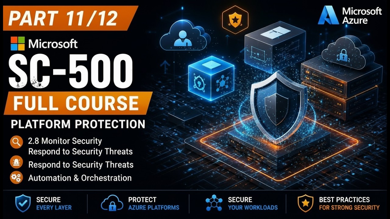 Microsoft SC-500 Full Course &mdash; Part 11/12 | Microsoft Sentinel Deep Dive &mdash; KQL, Analytics & SOAR