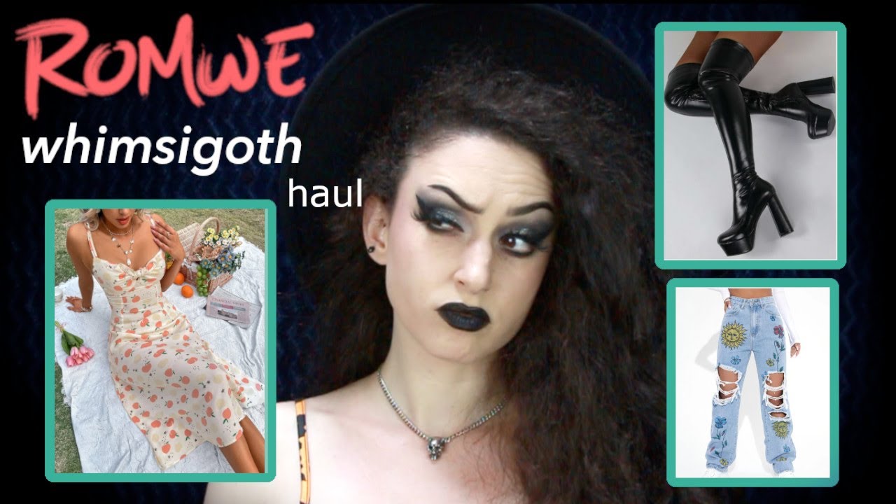 Trying Whimsigoth? ROMWE Try-On Haul 🌸 💀
