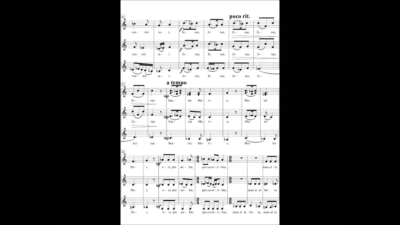 Andr&aacute;s Derecskei - Ave Maria (Magnificat Youth Choir)