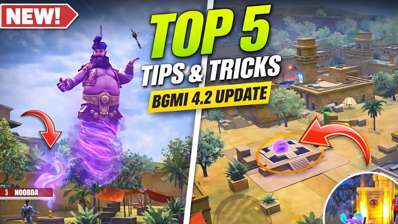 Top 5 Secret Tips & Tricks 😱 | BGMI 4.2 Update | New Ginnie Mode #ginniemod #tipsandtricks 