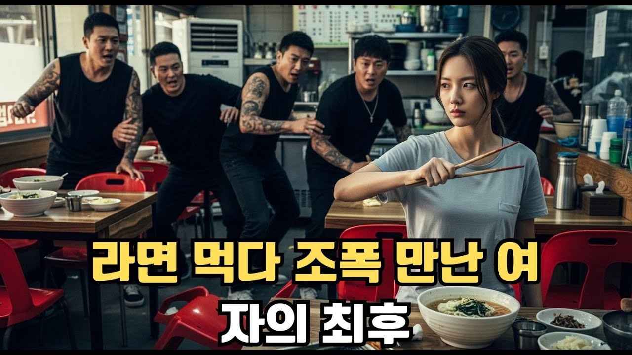 약해 보인다고 라면 먹는 여자를 건드린 조폭들의 최후. 그녀의 정체는 전설의 암살자였다.