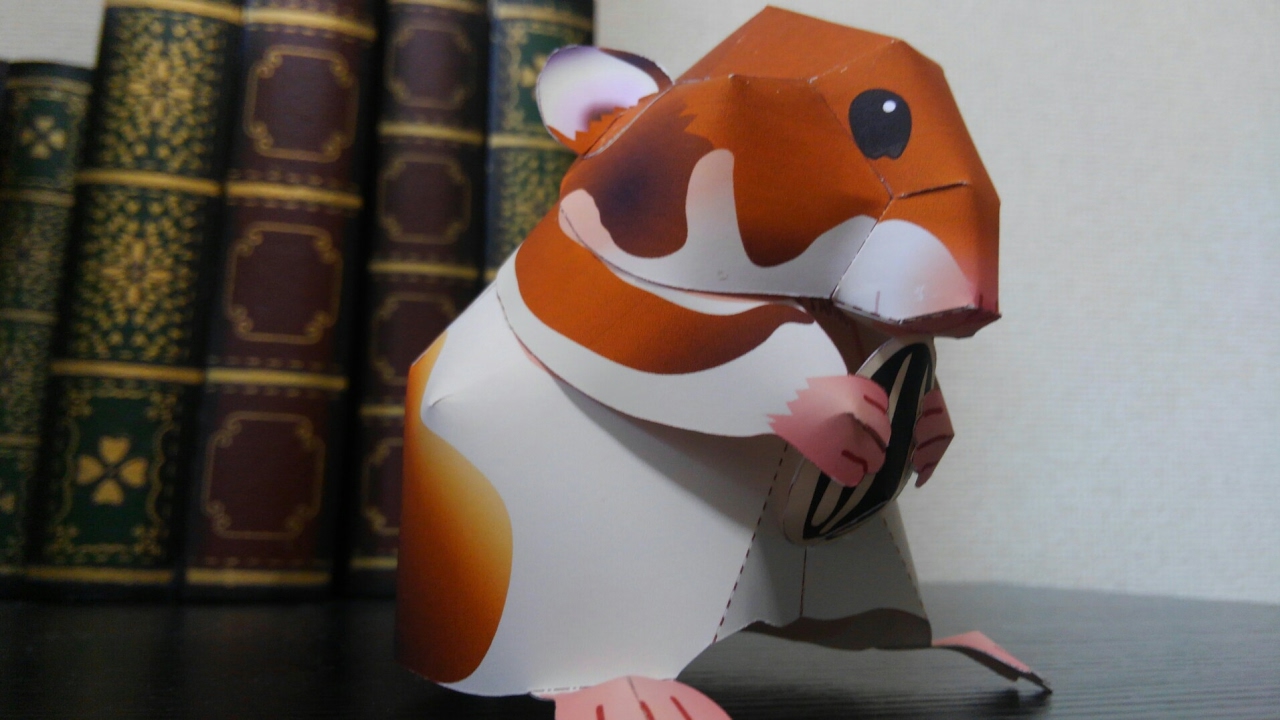 Making Golden Hamster Papercraft Time Lapse