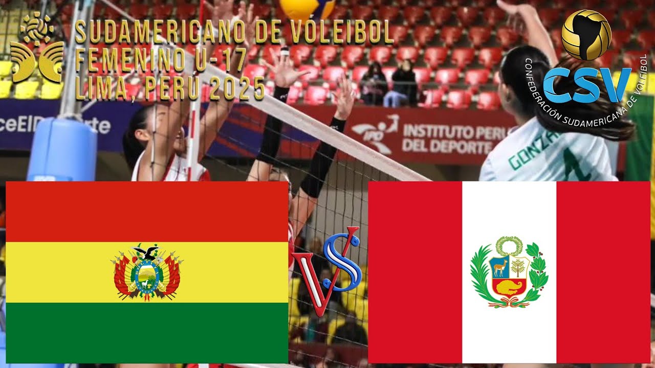 🇧🇴 Bolivia vs Perú 🇵🇪 Sudamericano Voleibol Femenino U17 2025