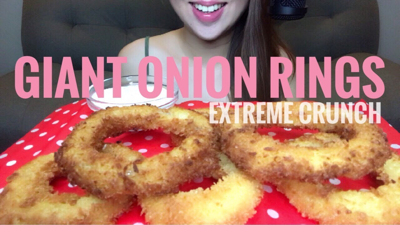 ASMR Crunchy Onion Rings | Cooking & Eating Sounds (No Talking)
