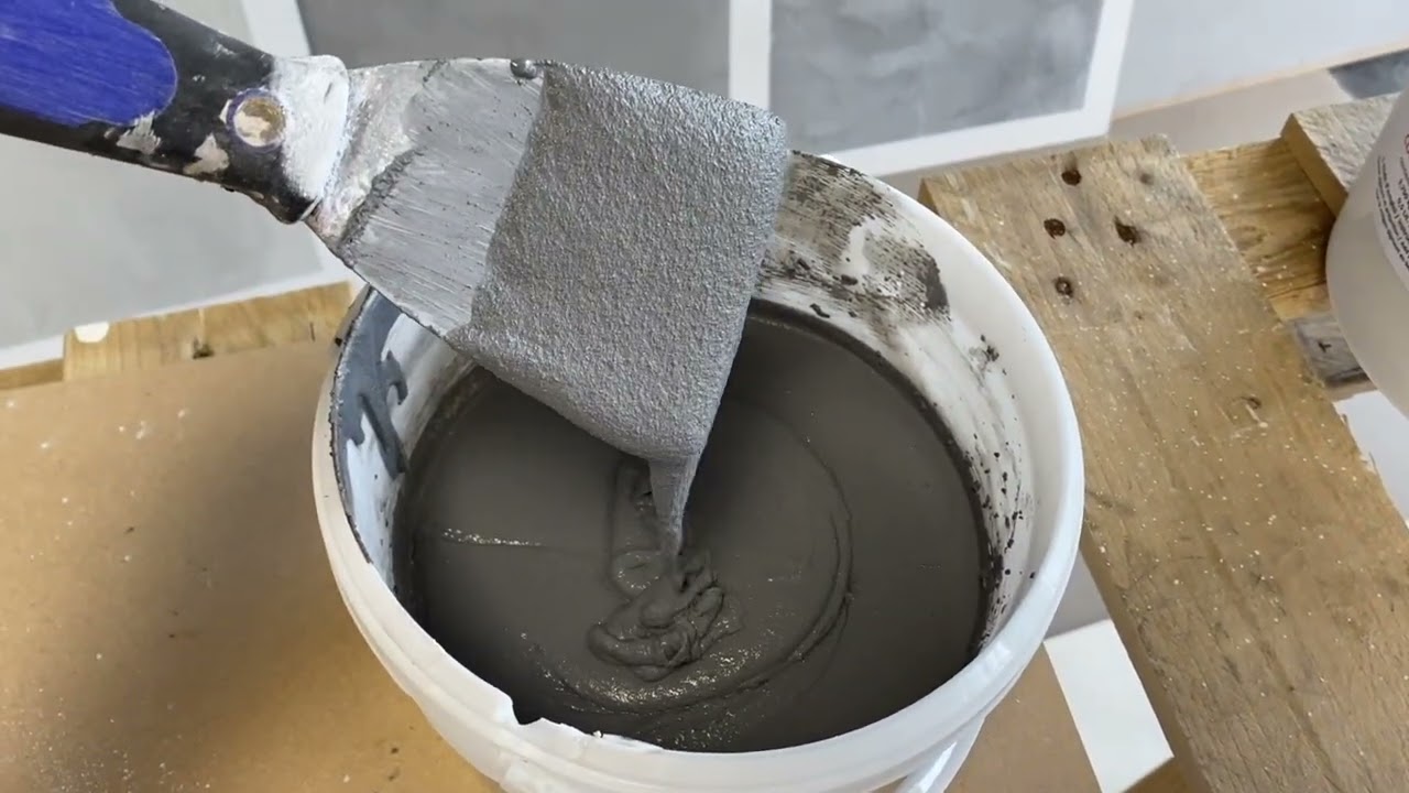 Claystone, clay plaster. Tutorial video one layer for walls.