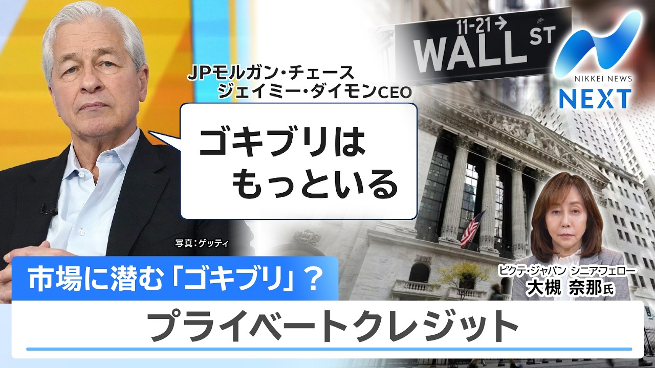 市場に潜む「ゴキブリ」？ プライベートクレジット【NIKKEI NEWS NEXT】