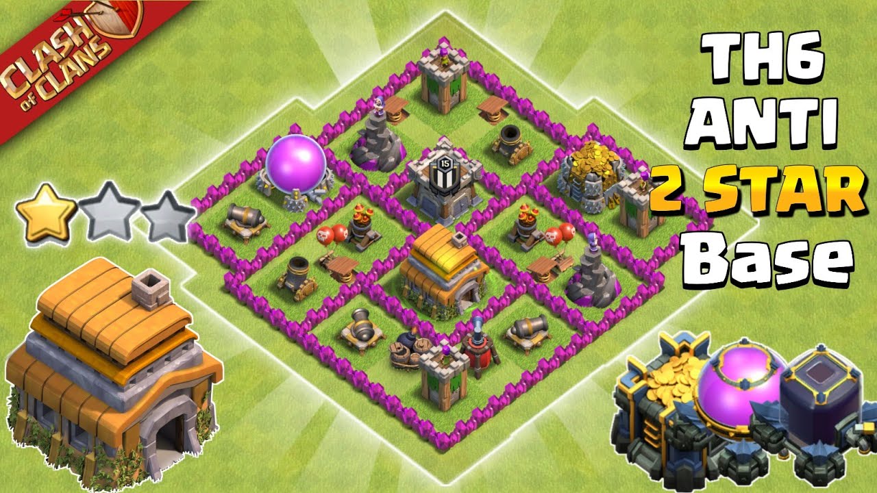 Town Hall 6 Base Farming/Trophy/Pushing/War TH6 Base 2026 | Clash of Clans