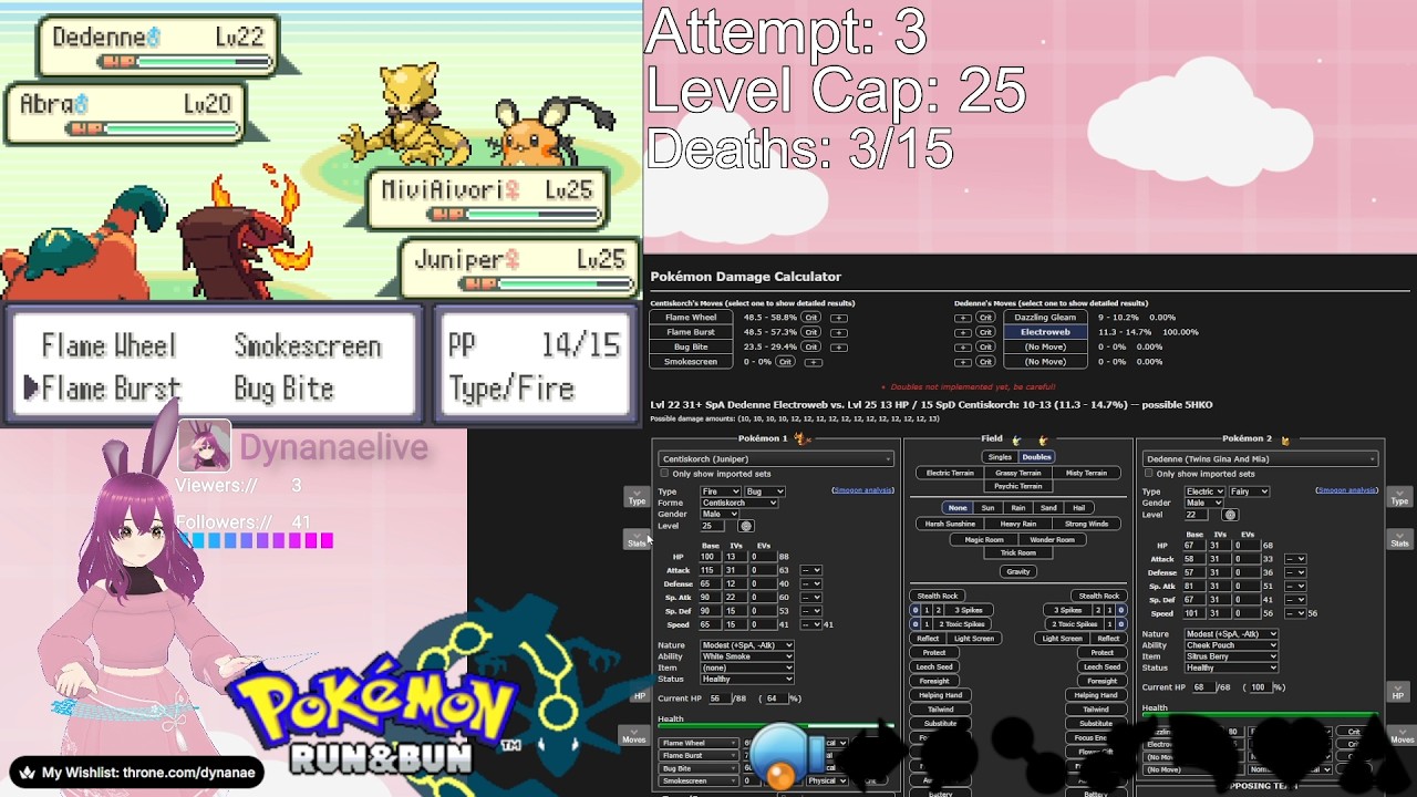 VOD - Pokemon Run & Bun Nuzlocke Day 16