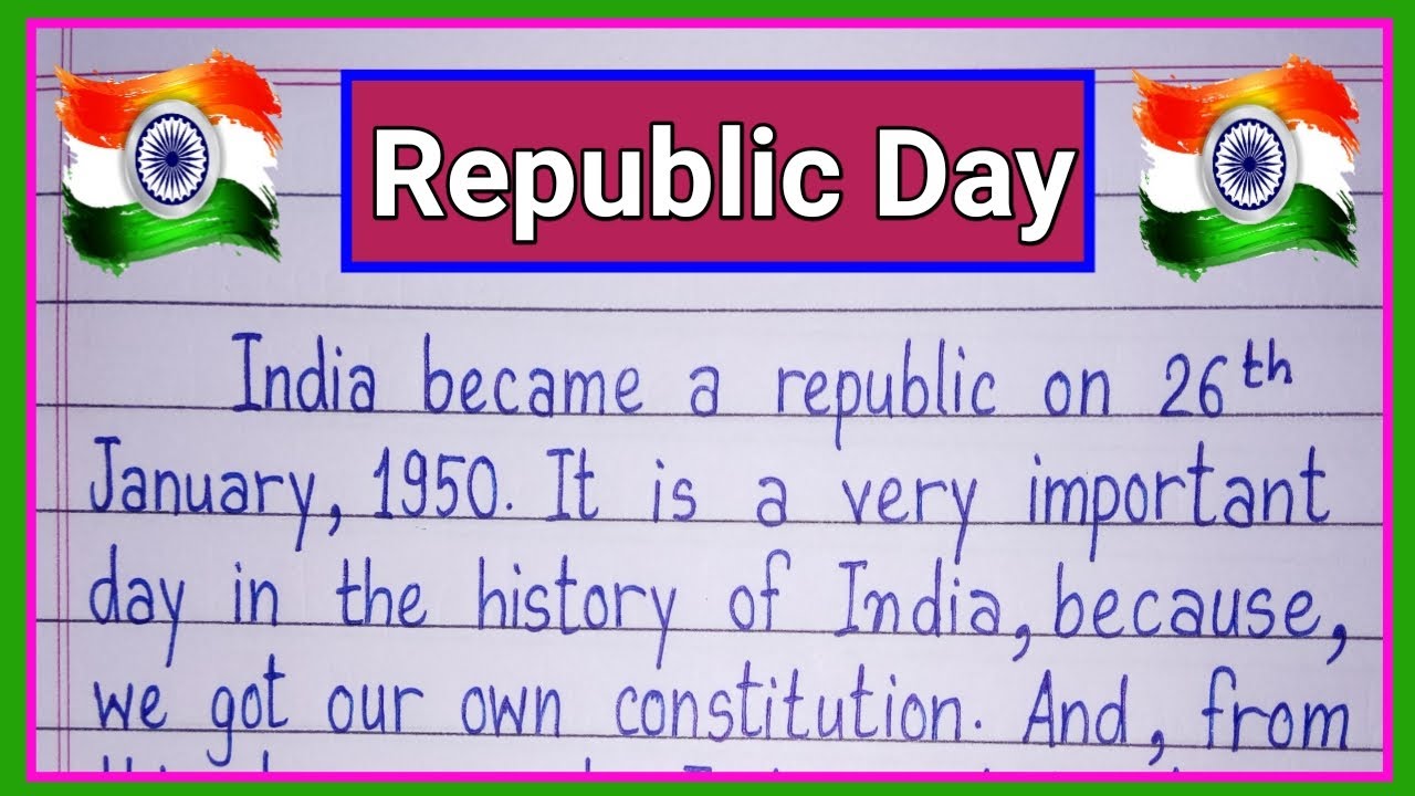 Republic Day essay in english/Essay on Republic Day in english/26 January essay in english