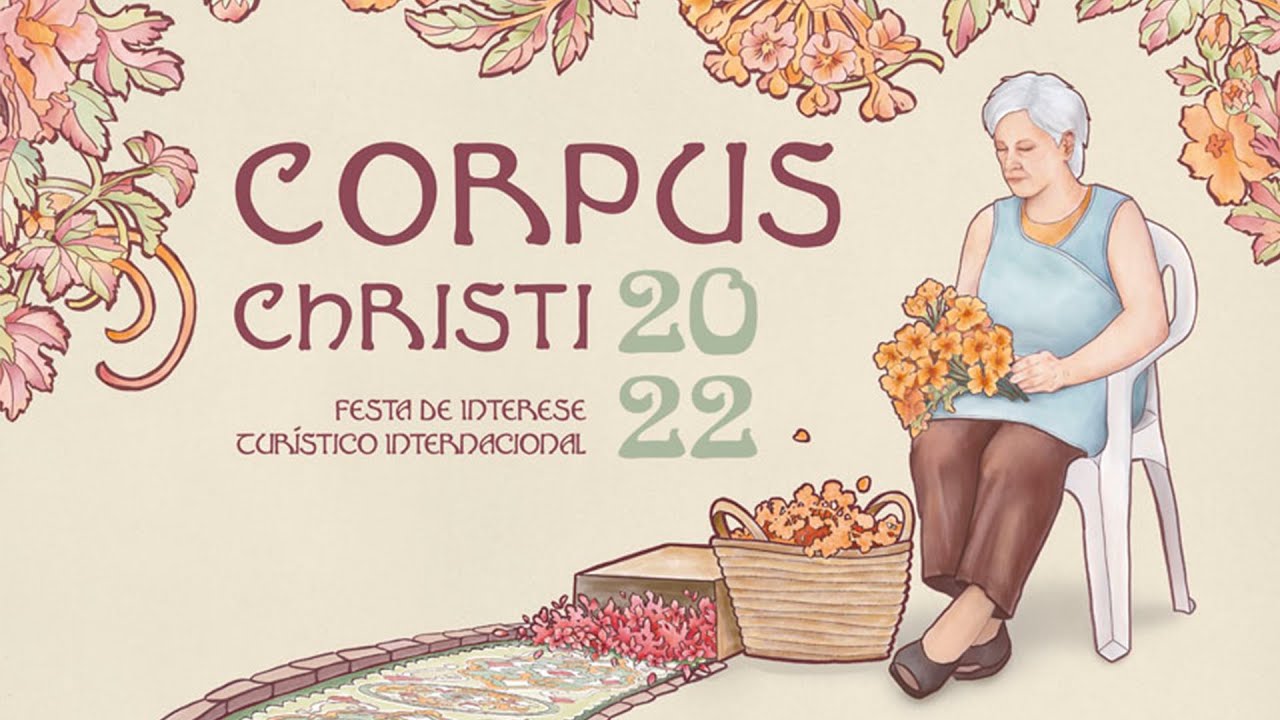 Confección alfombras florais Corpus Christi 2022