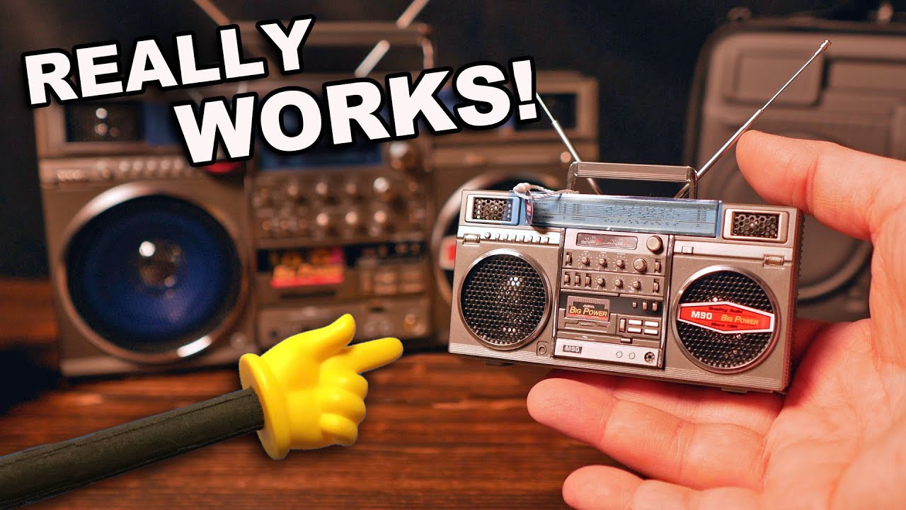 World's SMALLEST 1980s Boom Box! (JVC Style M90 Mini Blaster)