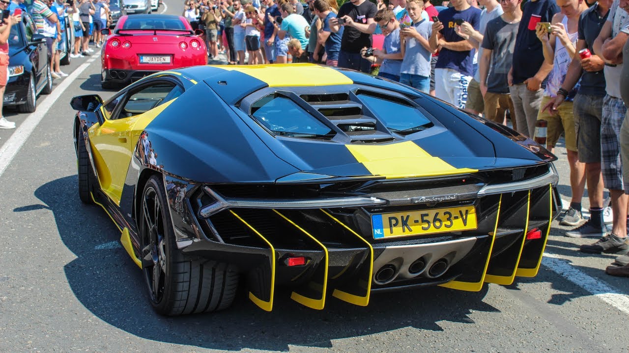 Supercars leaving a CarShow | Cars And Coffee Belgium 2018 [Kortrijk]