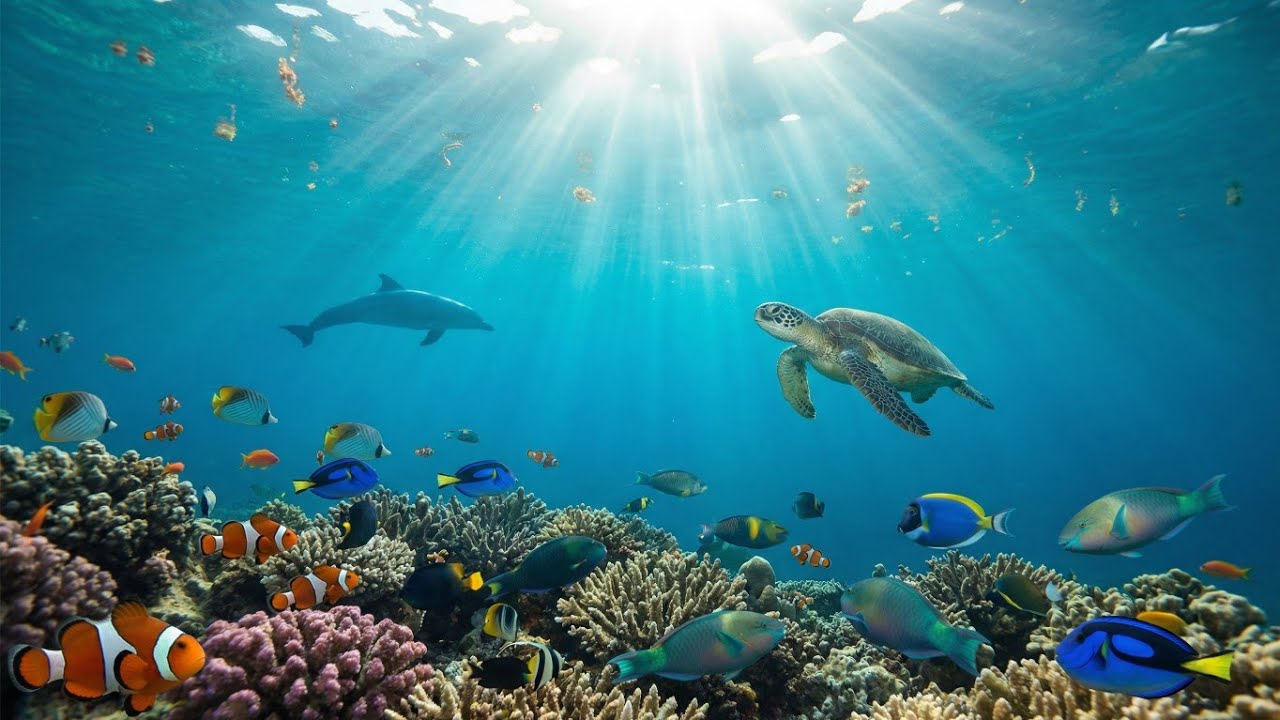 ALL IN ONE | Underwater World 🐠 Calm Ocean Animals 🌊 Deep Relaxation | 4K Nature Sounds No Music