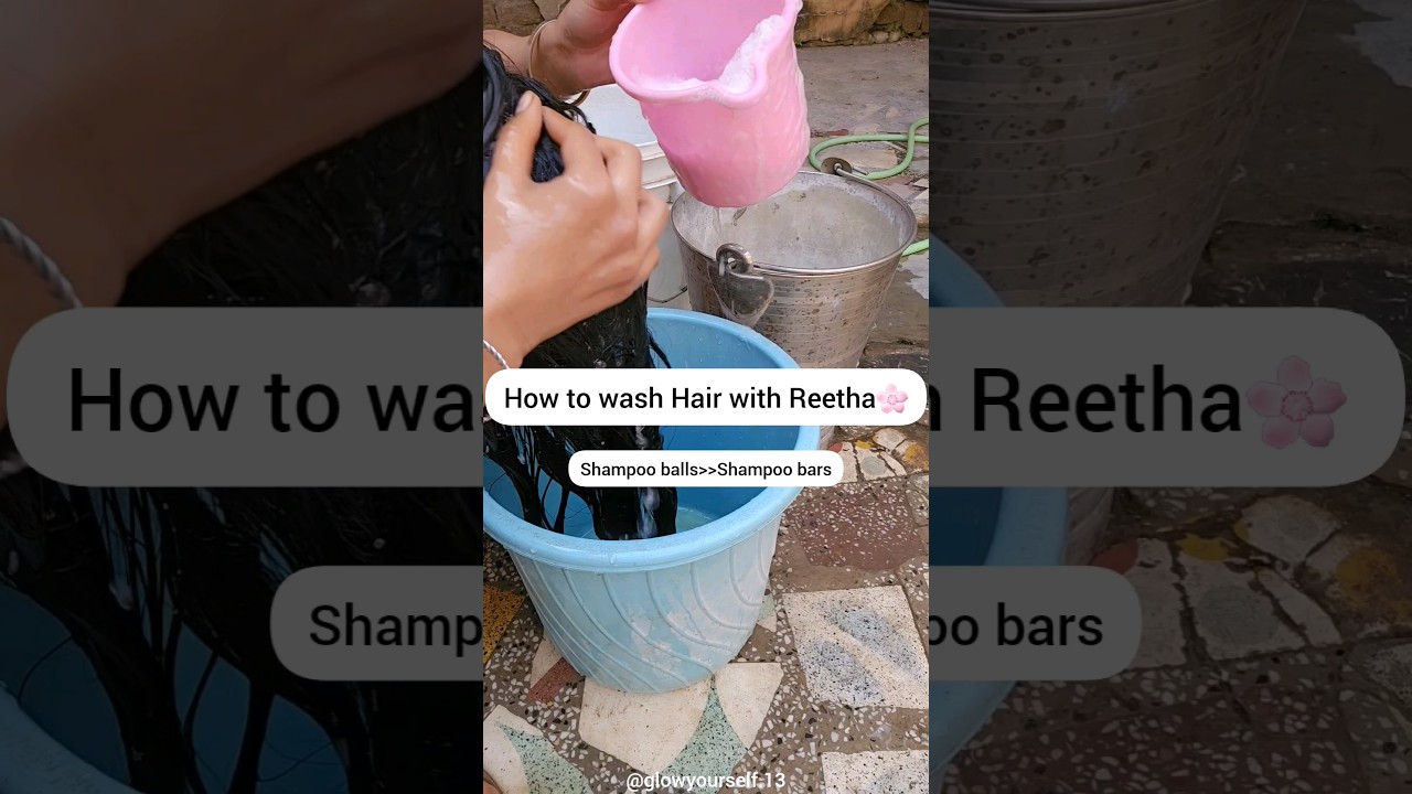 How to wash Hair with Reetha #glowyourself #hairgrowthchallange #haircare #hairshampoo #shorts