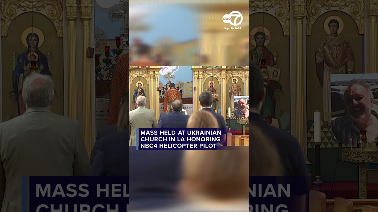 Mass held at Ukrainian church in LA honoring NBC4 helicopter pilot