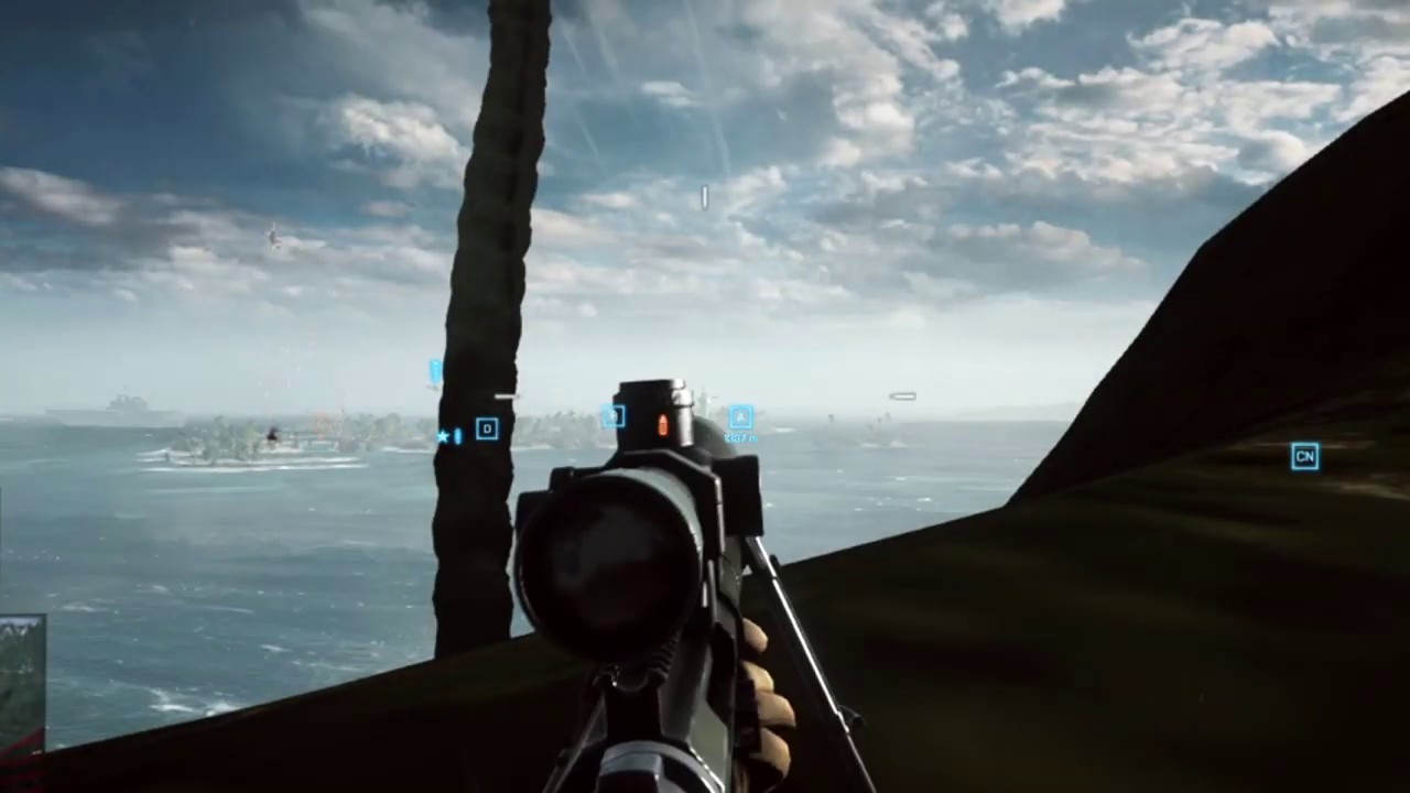 Battlefield 4 SRR-61 Intervention 1000m+ headshot