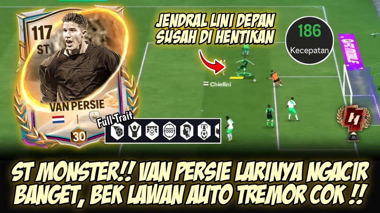 ST MONSTER!! Van Persie Larinya Gak Terkejar, Bek Lawan Auto Tremor‼️- FC MOBILE