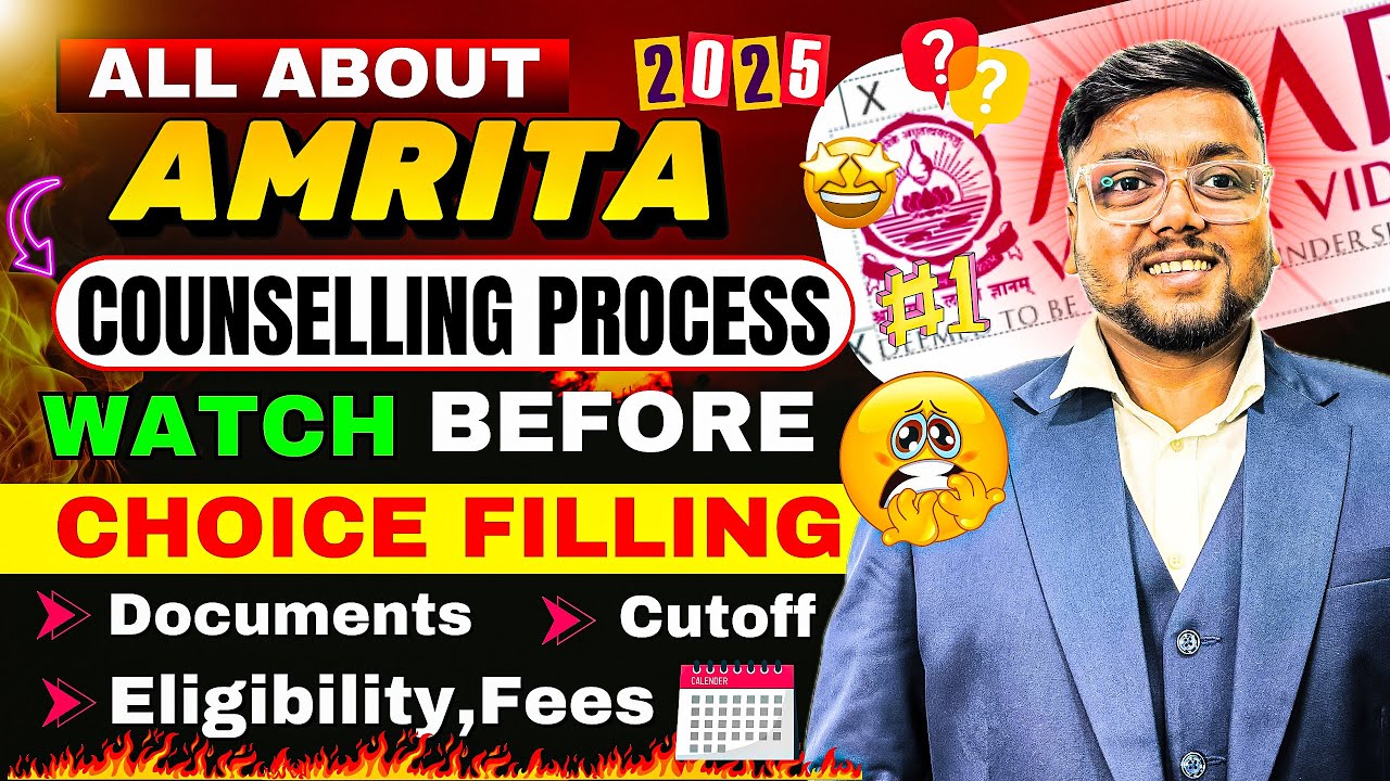 Amrita Counselling 2025 Process🔥 | Amrita CSAP Process | AEEE Rank vs Branch | AEEE Counselling 2025