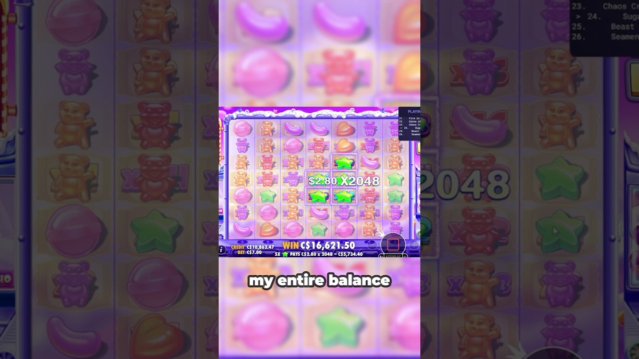 МОЙ САМЫЙ БОЛЬШОЙ ВЫИГРЫШ В SUGAR RUSH 1000