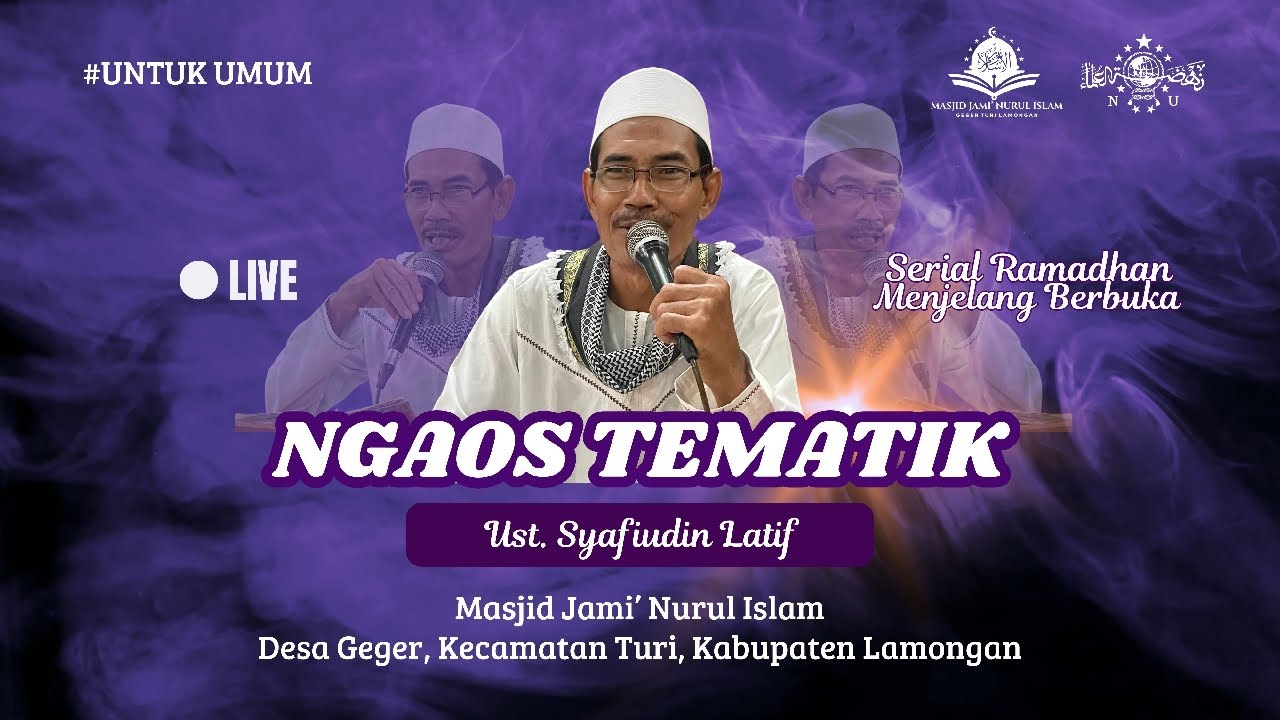 🔰[LIVE] NGAOS TEMATIK  MENJELANG BERBUKA || Oleh 