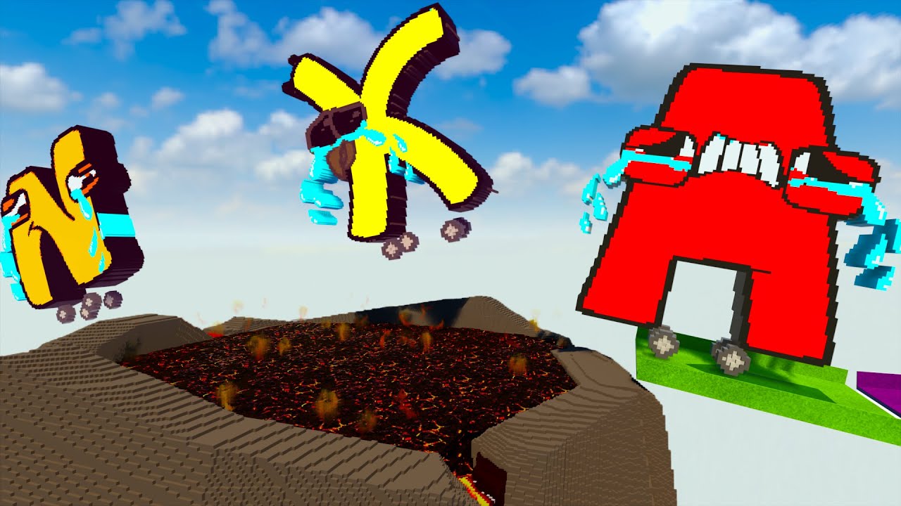 Alphabet Lore A-Z vs Volcano in Teardown
