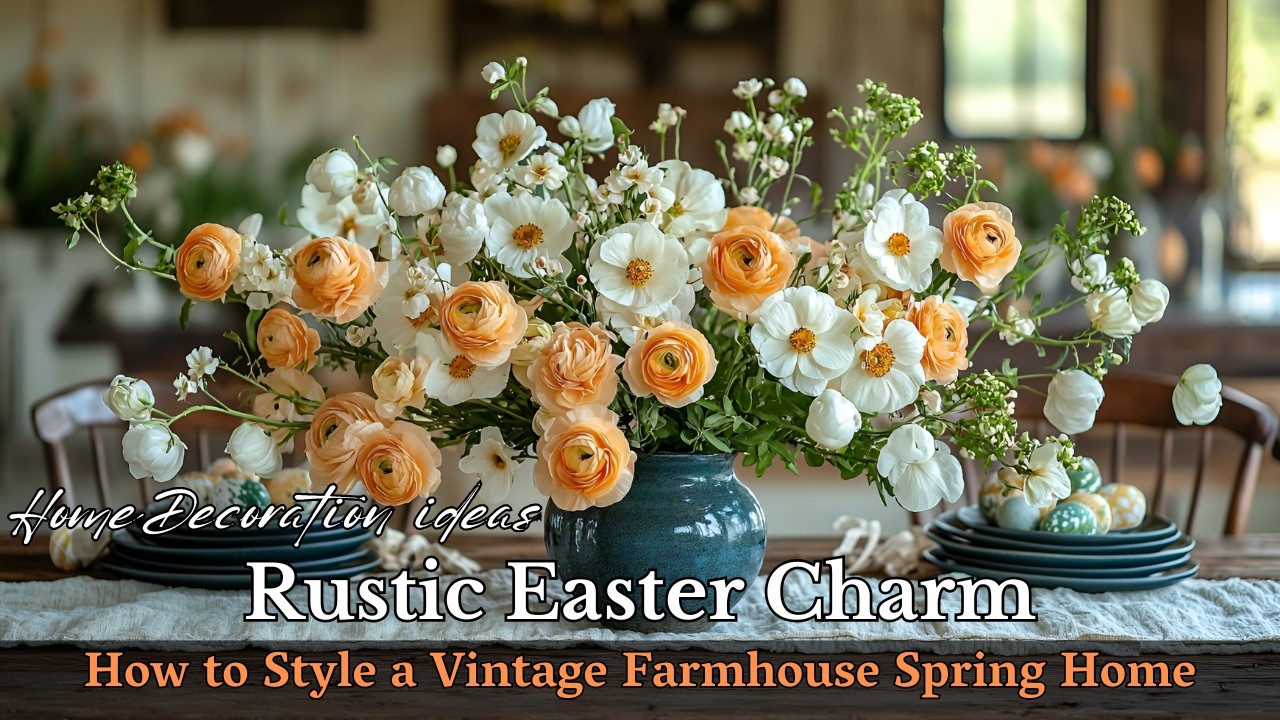 Spring Farmhouse Decor: Elegant Vintage Easter Ideas for a Cozy Home