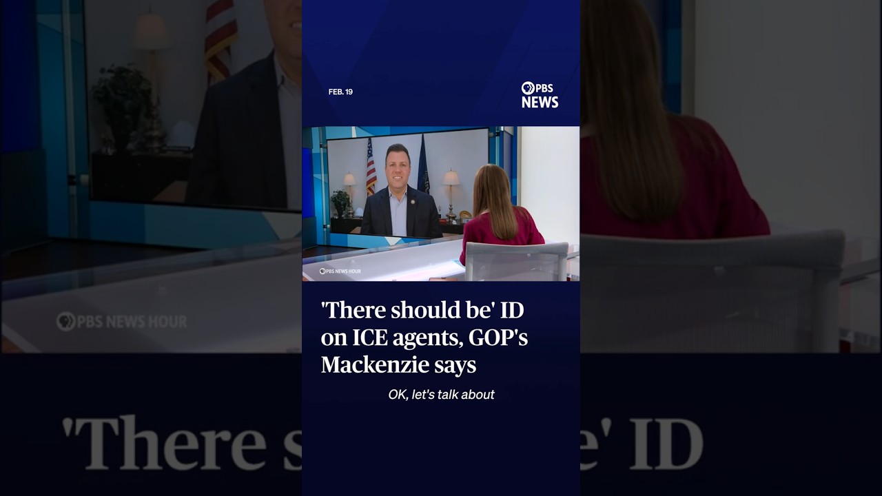 'There should be' identification on ICE agents, GOP's Mackenzie says