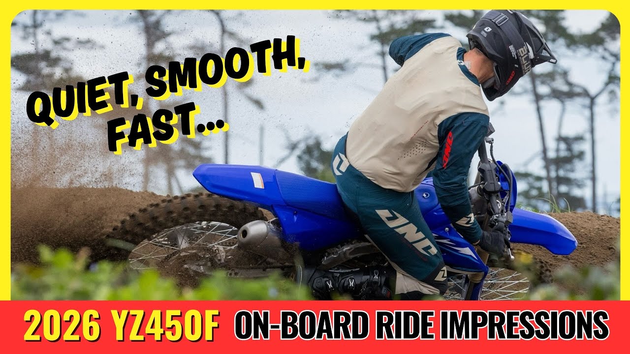 2026 YAMAHA YZ450F | First On-Board Ride Impressions