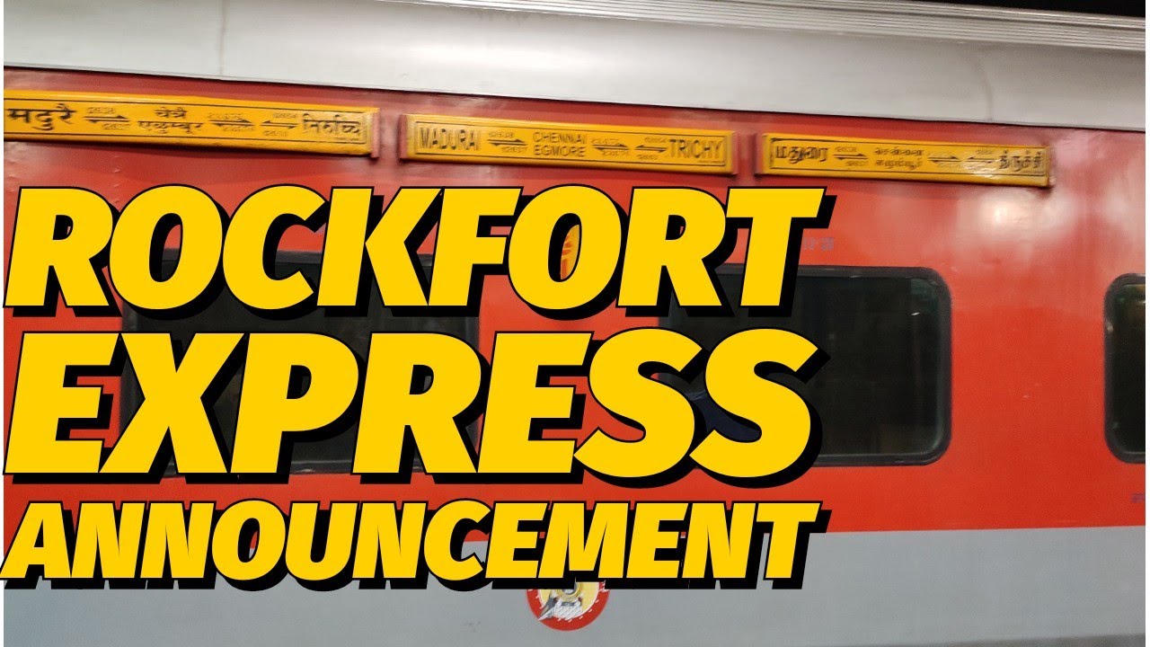 🚂 Rockfort Superfast Express | 📢 announcement at Chennai Egmore | @akshayantravelvlogs712