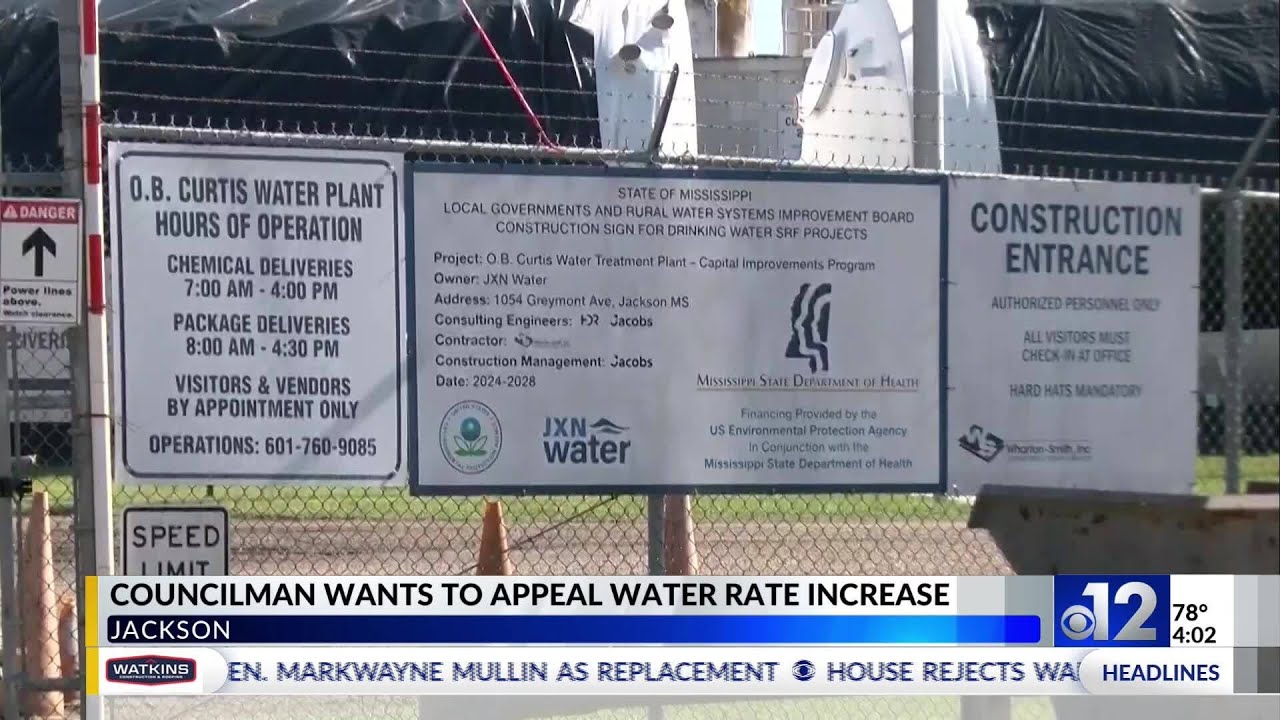 Jackson councilman wants to appeal water rate increase