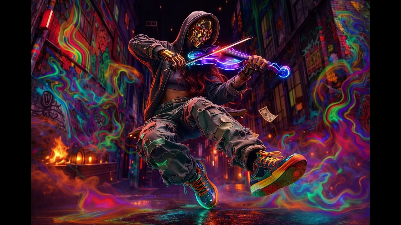 The Violin Girl Hiphop – One Bow, Infinite Vibes 🌆💥
