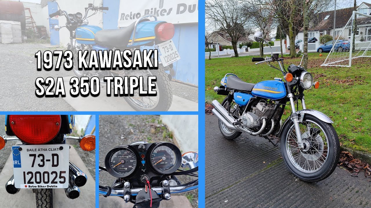 1973 Kawasaki S2A 350 Triple - 1973 kawasaki s2 350, 1975 kawasaki h1 500! (Review) GoPro Hero 9